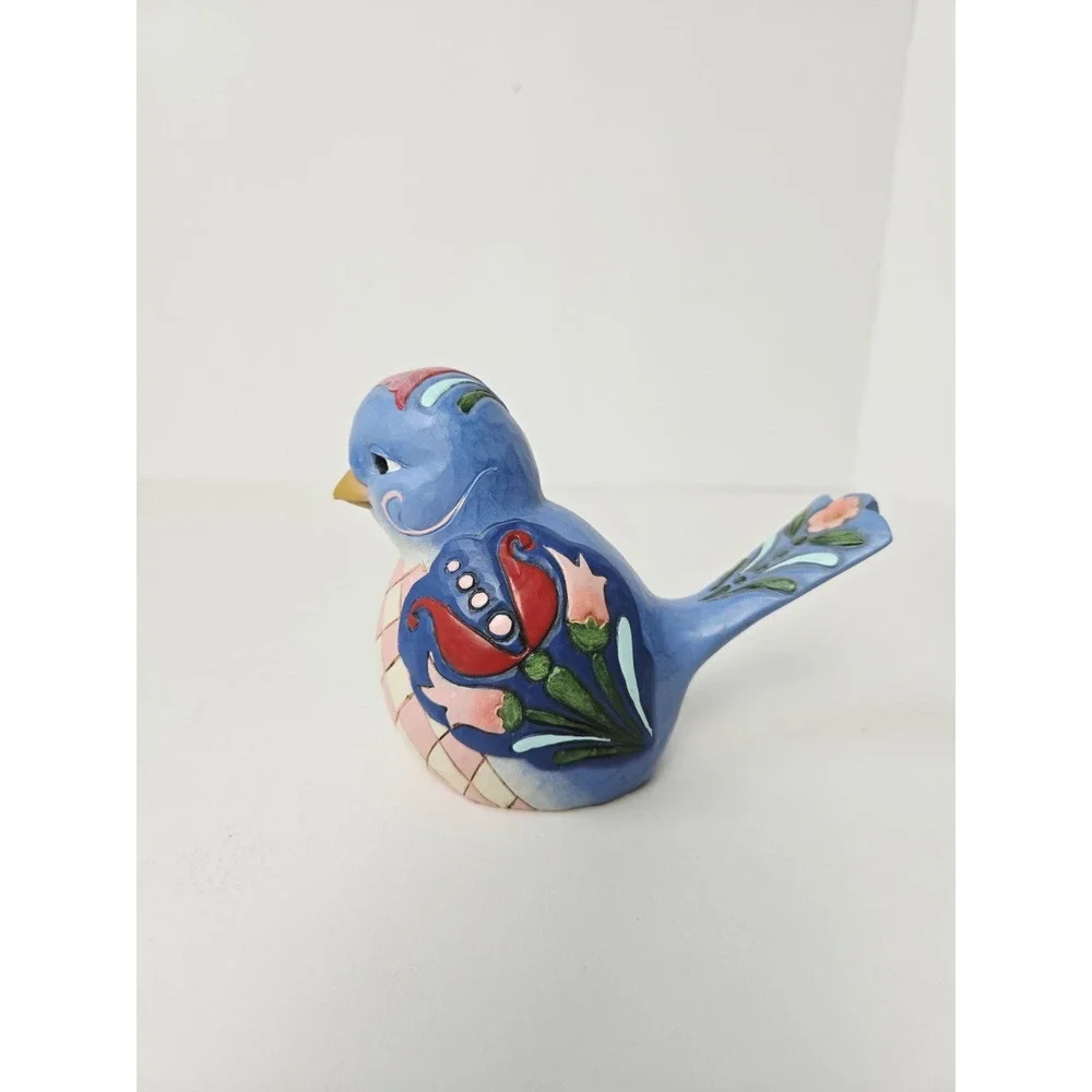Enesco Jim Shore 2016 Blue Bird of Happiness‎ figure 3 3/4